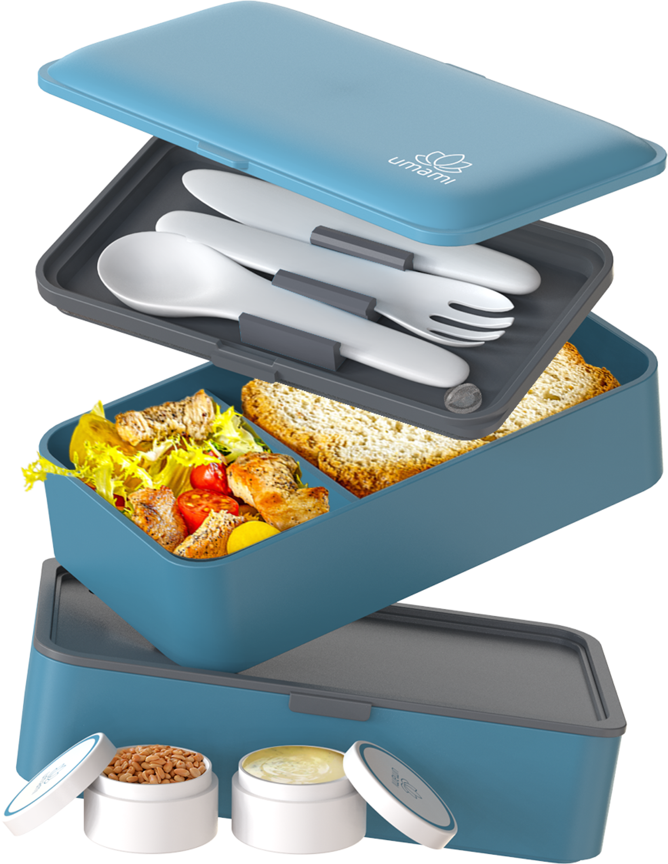 Boîte Bento Originale Bleu Denim