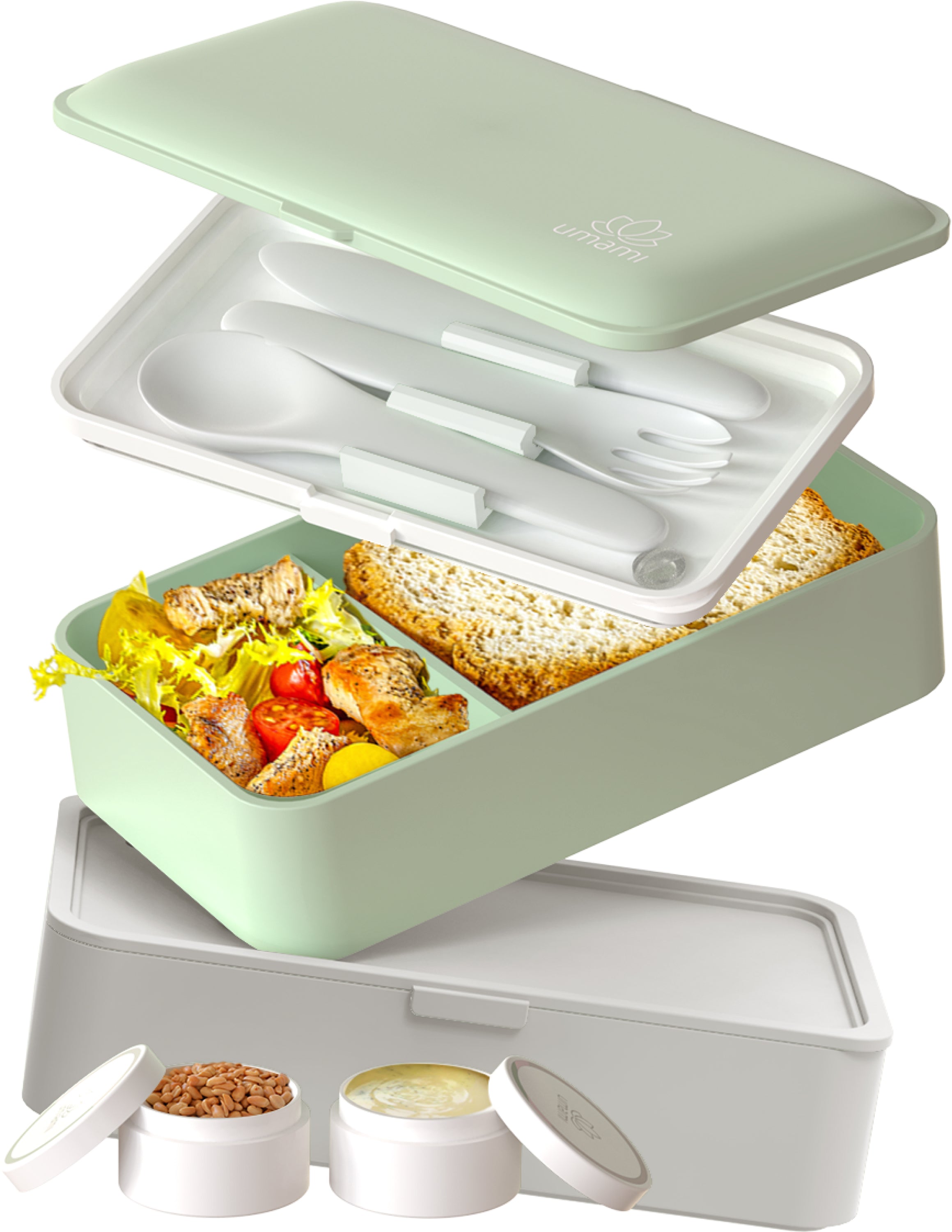 Boîte Bento Originale Vert Naturel