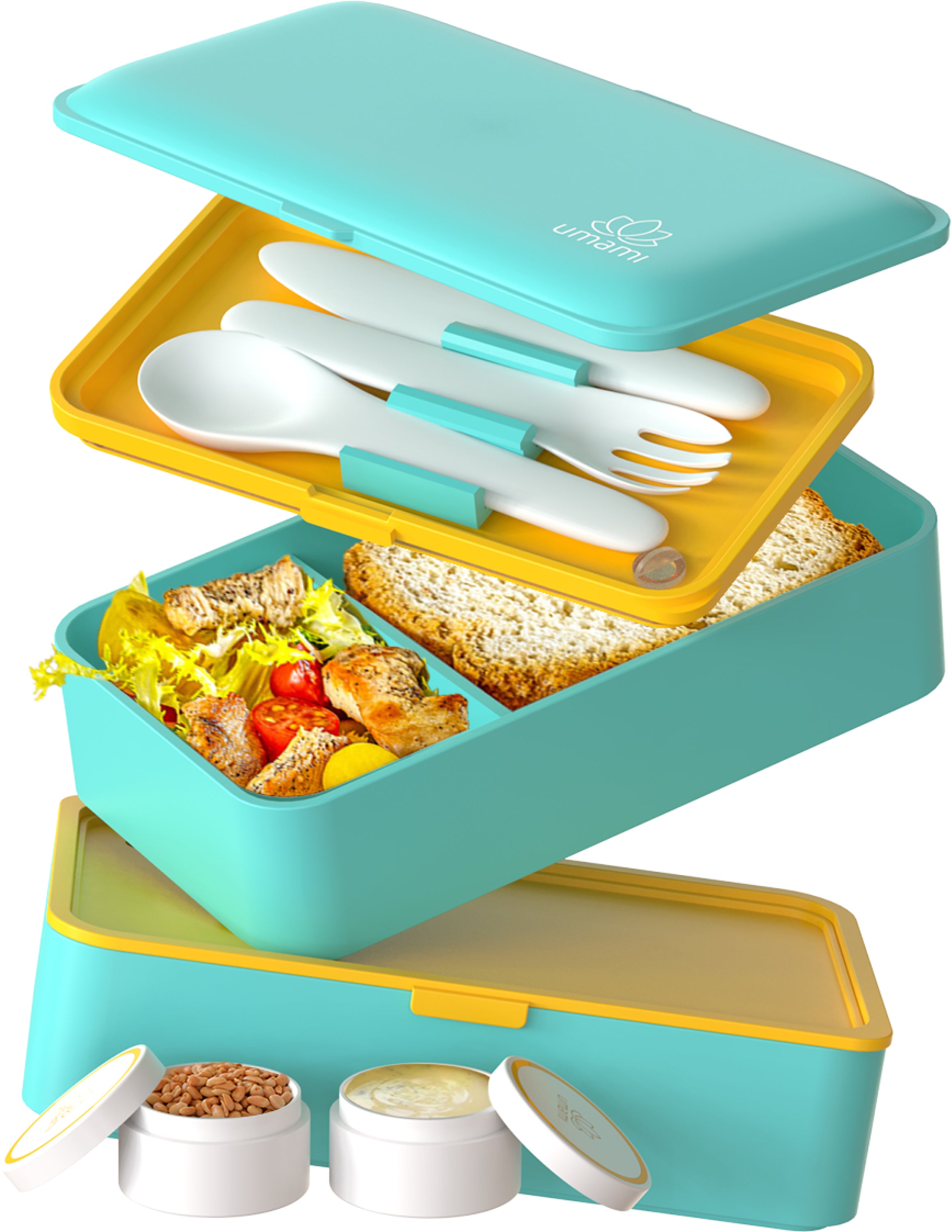 Boîte Bento Originale Turquoise Frais