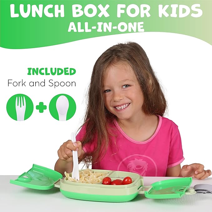 Lunch Box for Kids, Includes Utensils