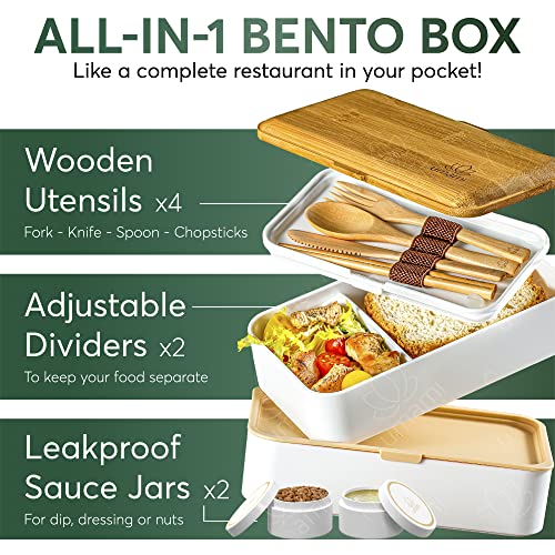 Original Bento Box Wood Black & Bamboo – Umami Bentos