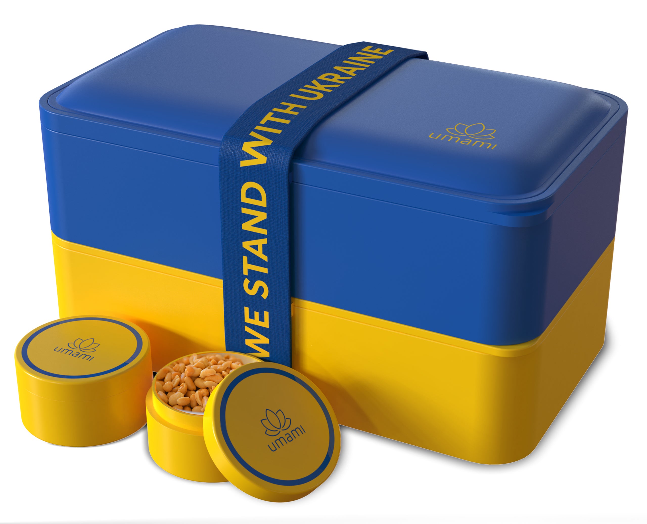 Boîte à Bento Originale Classique Bleu et Or - Édition Spéciale Ukraine (1200 ML)