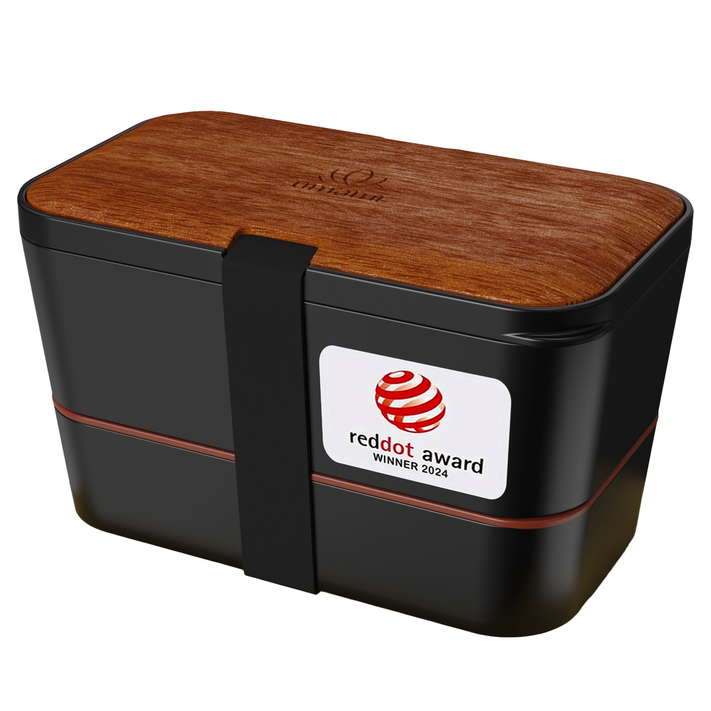 Boîte à Bento Nestable Sapele Noir (1500 ML)