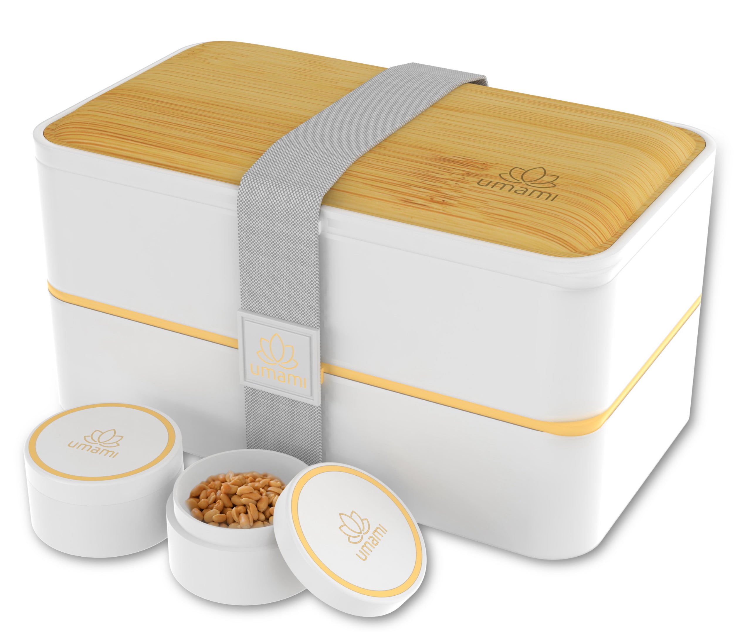 Boîte Bento Originale Blanc et Marron