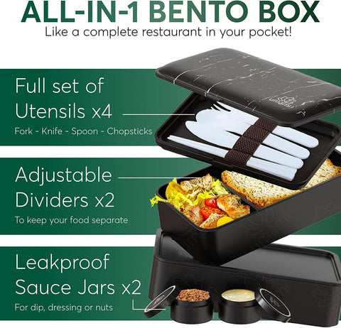 Original Bento Box XXL Full Black – Umami Bentos