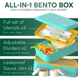 Original Bento Box Classic Fresh Turquoise