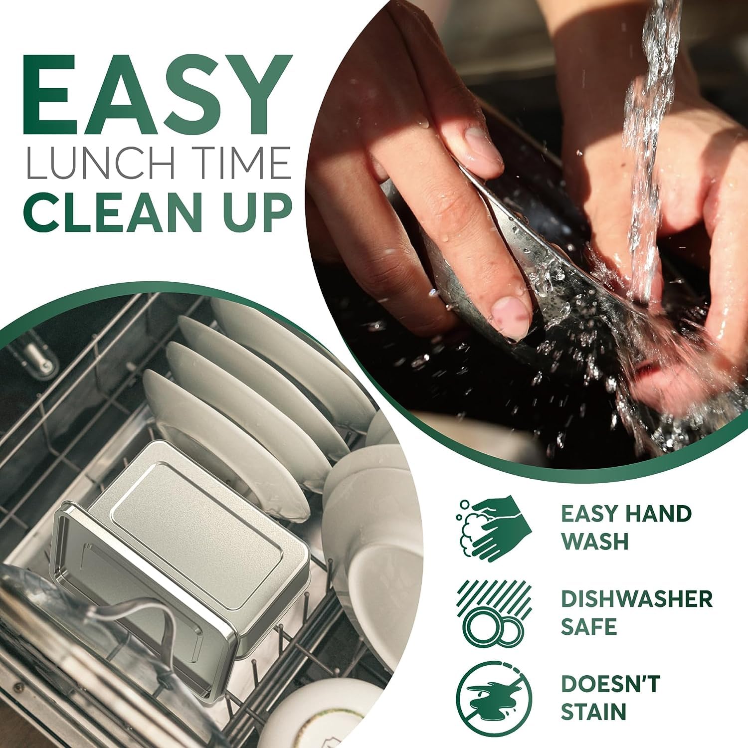 Boîte à lunch en acier inoxydable Umami - 950 ml