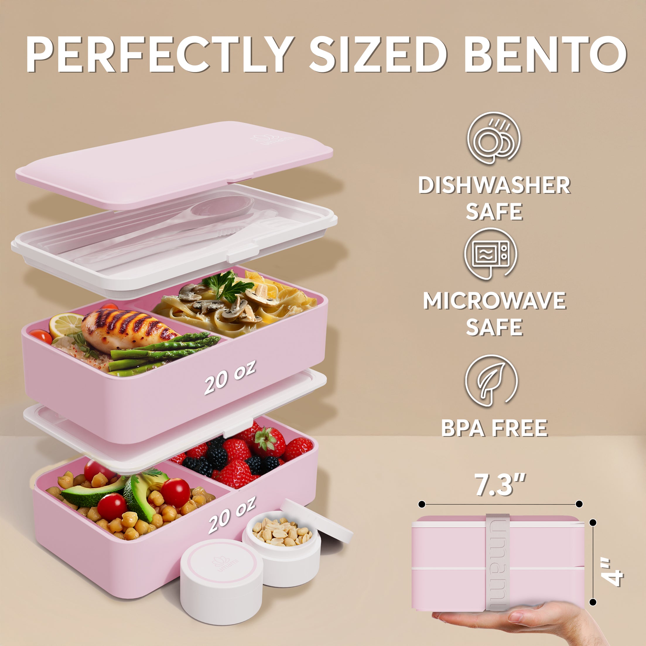 Original Bento Box Classic Kawaii Pink