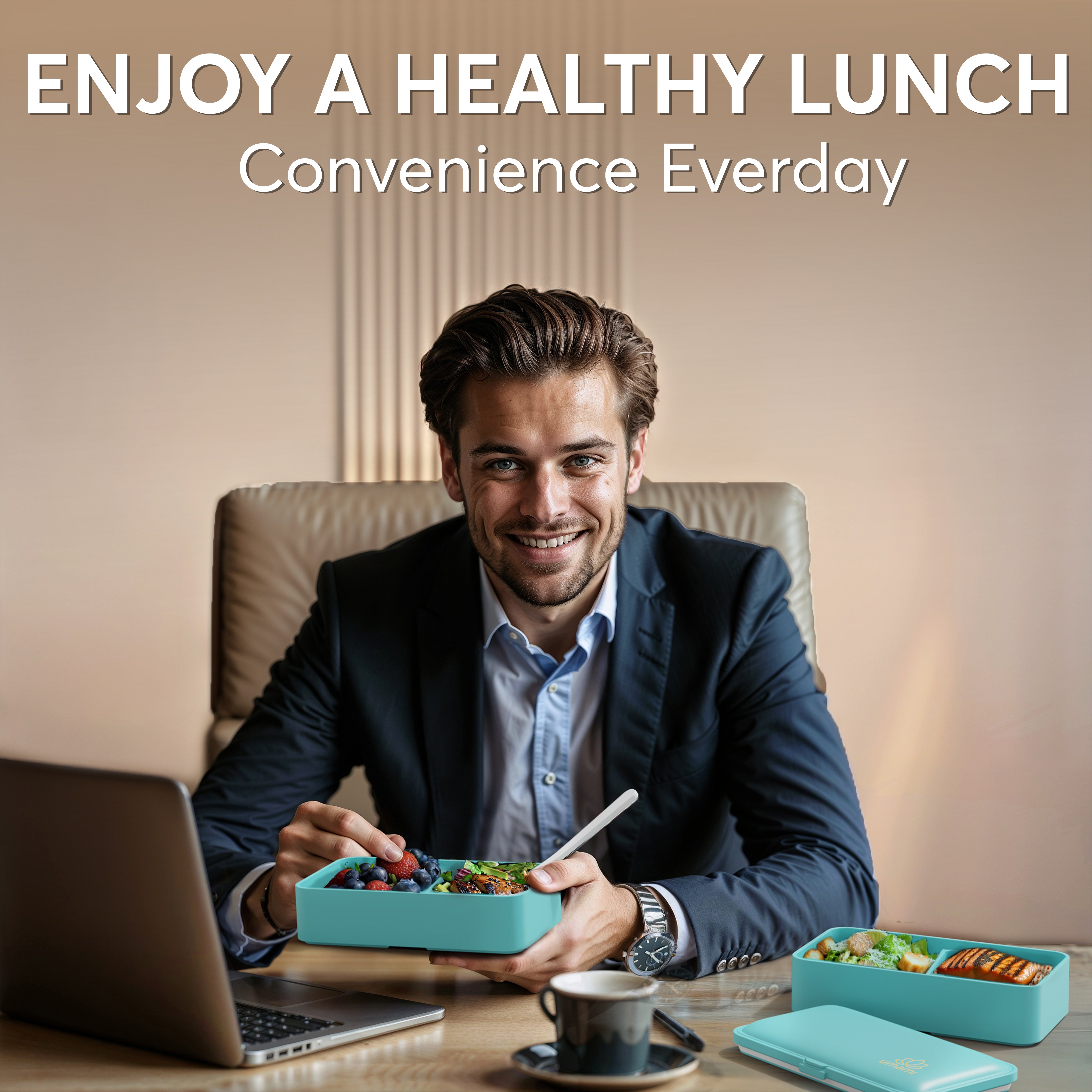 Original Bento Box Classic Fresh Turquoise