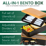 Original Bento Box Classic Black & Gold
