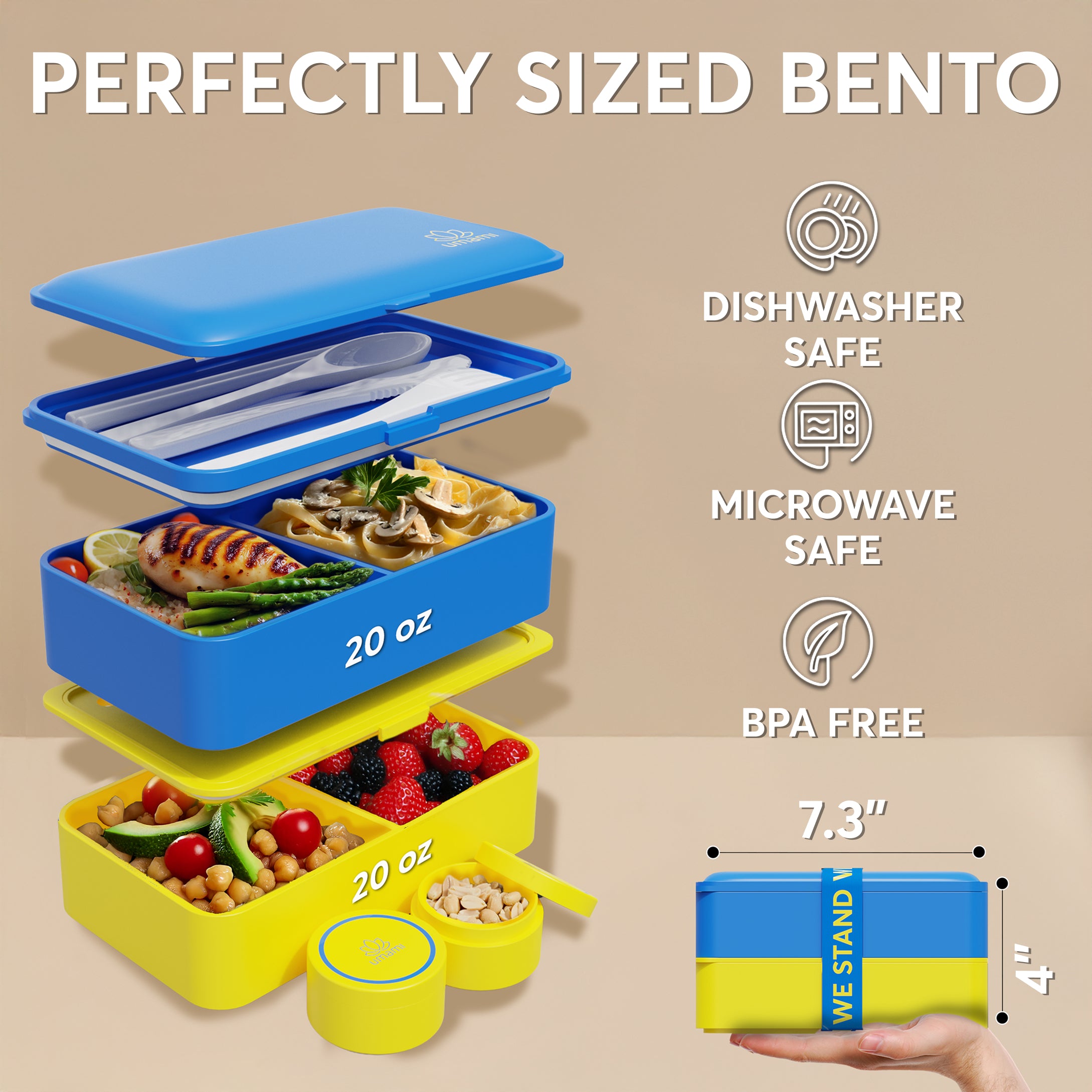Original Bento Box Classic Blue & Gold - Ukraine