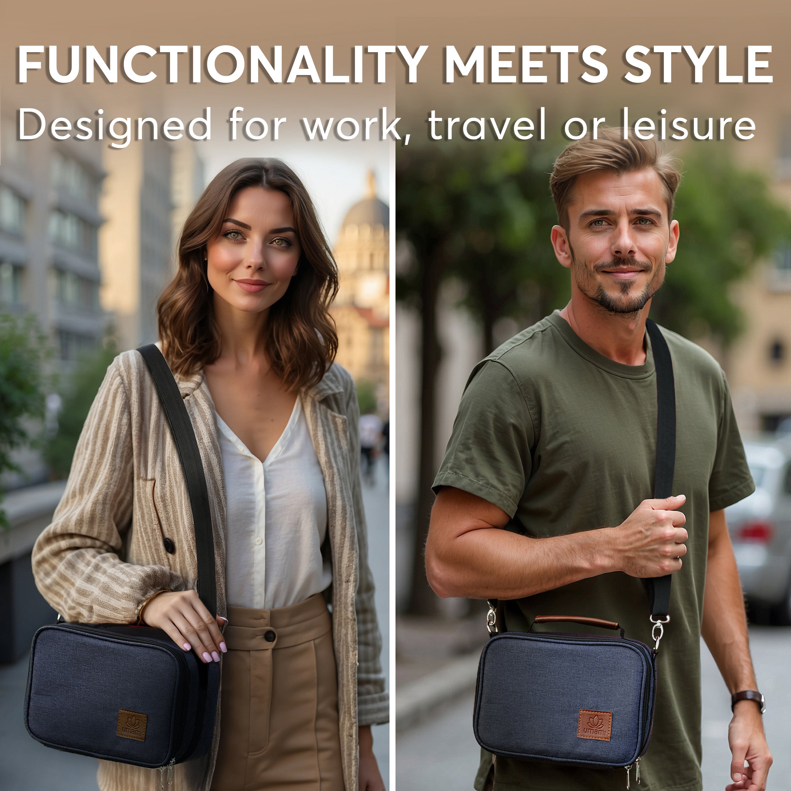 Umami Insulated Lunch Bag Navy Blue Plain