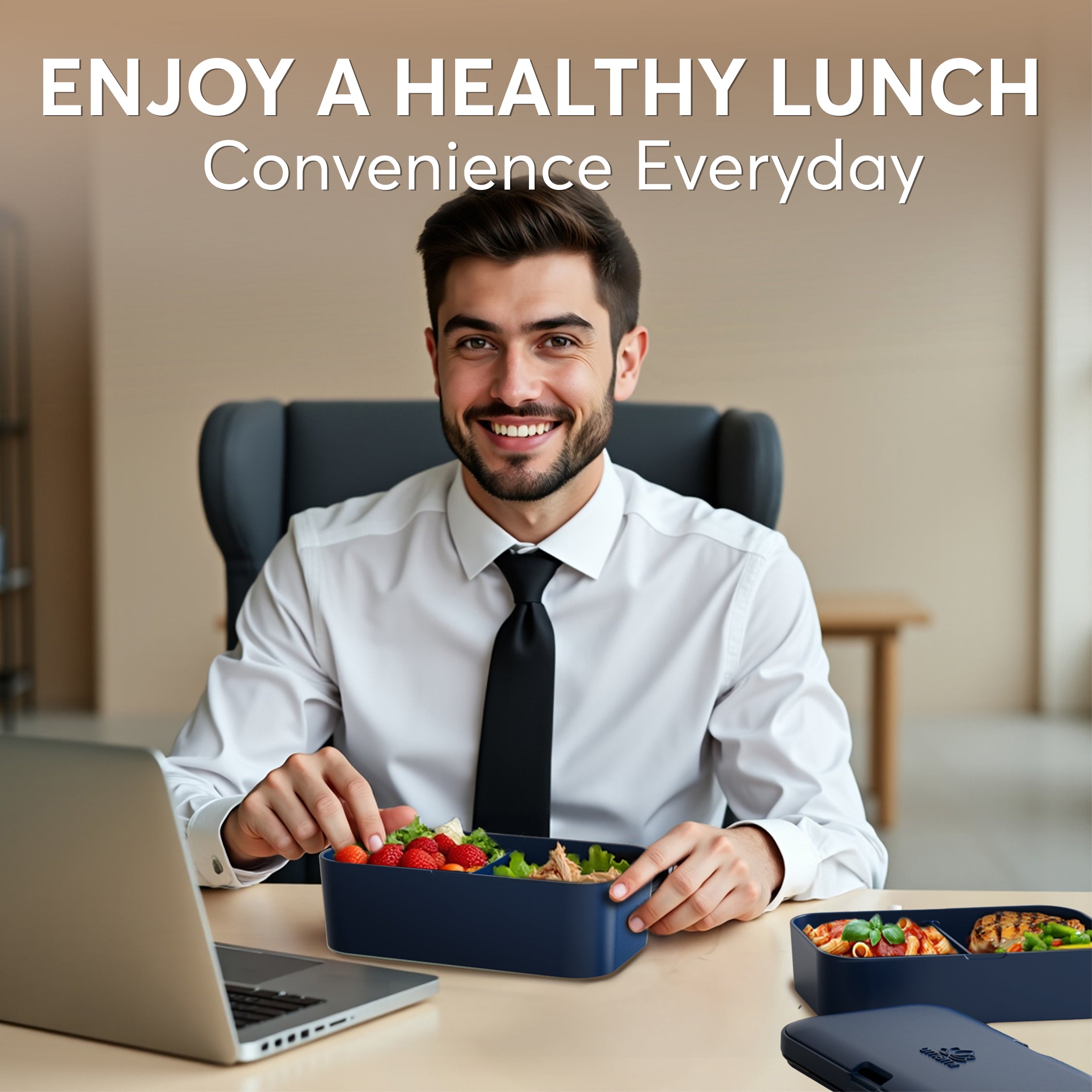 Nestable Bento Box Nestable Midnight Blue (51 oz)