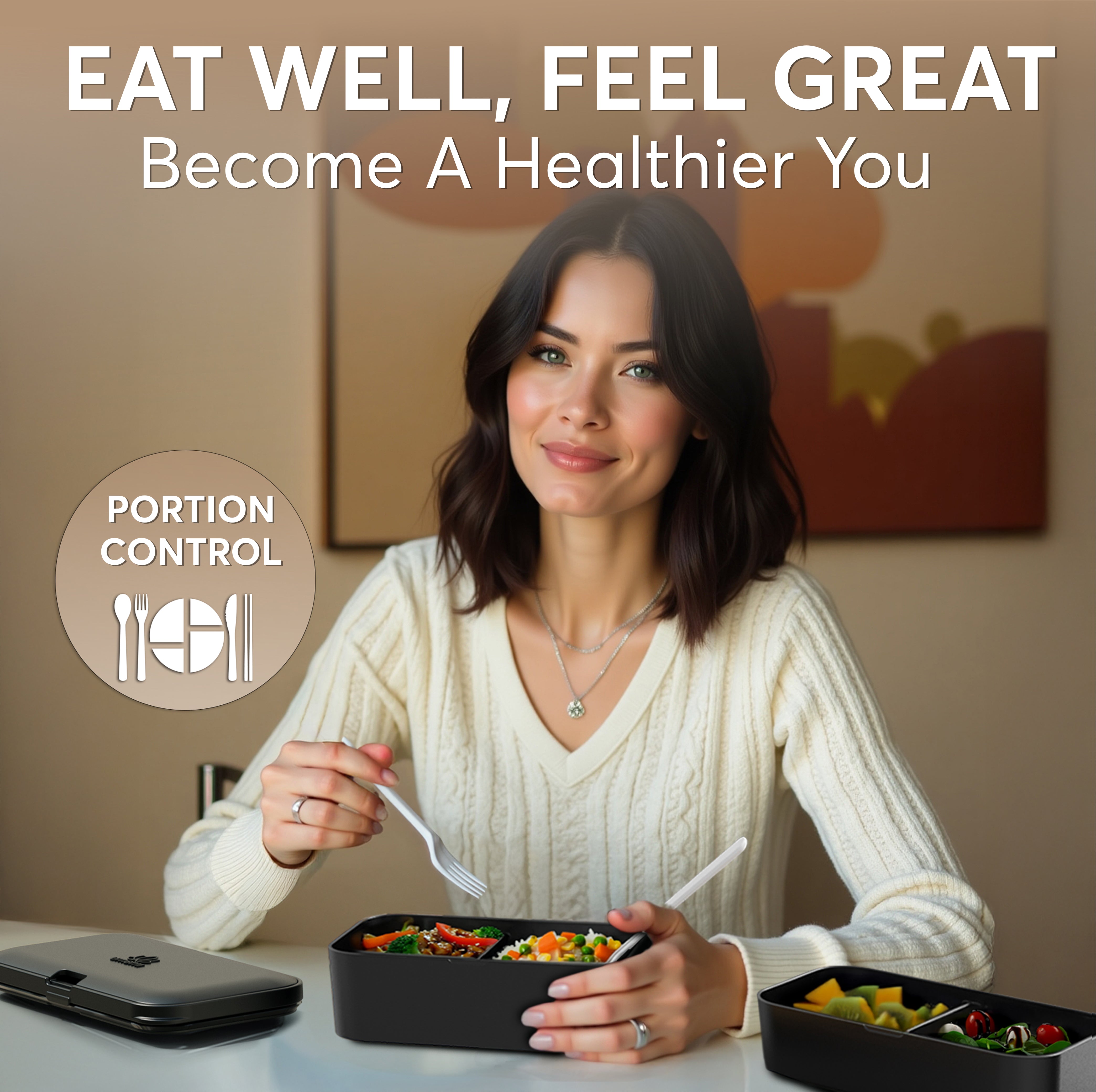 Nestable Bento Box Onyx Black (51 oz)