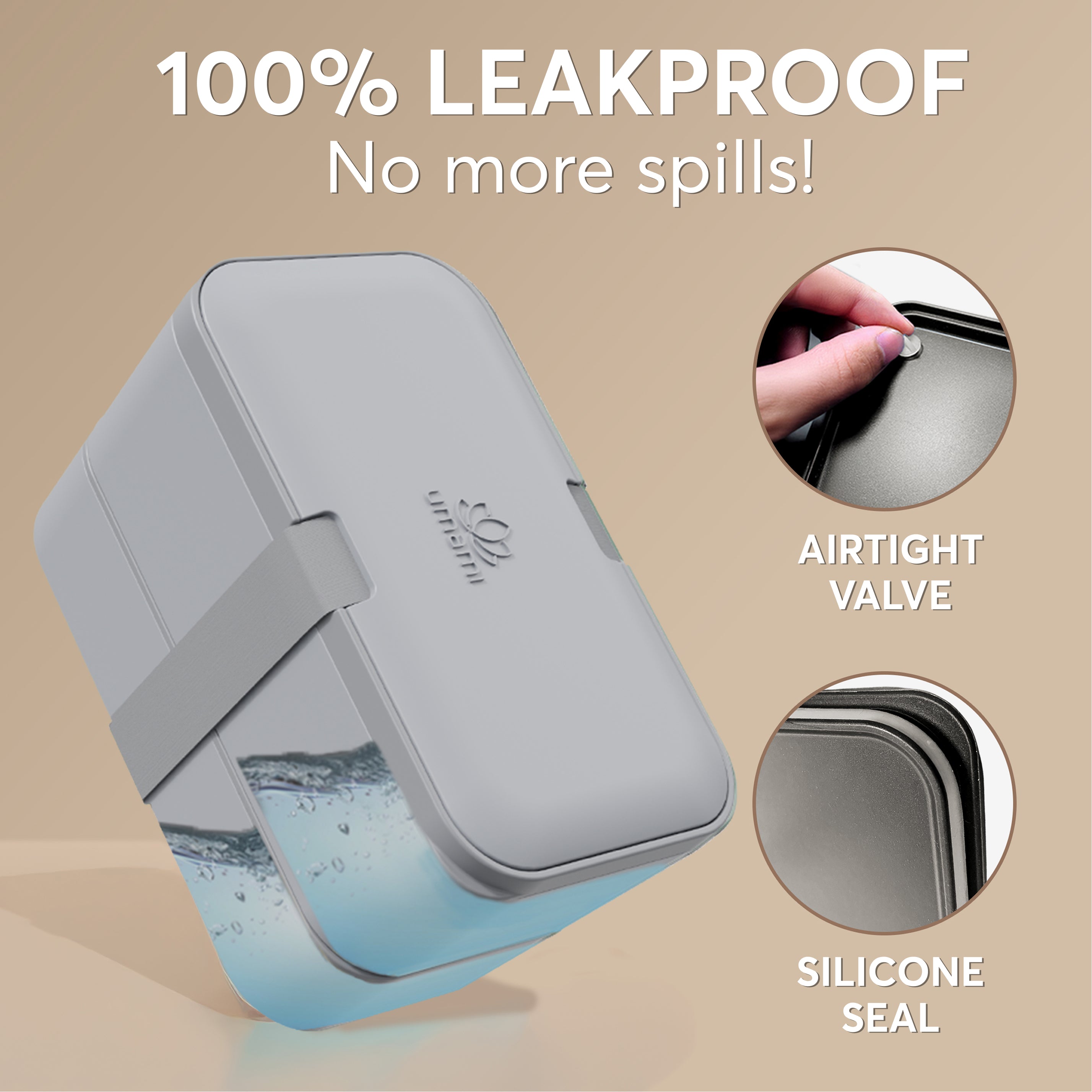 Nestable Bento Box Carbon Gray (50oz)