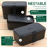 Original Bento Box Premium Nestable Slate Green (51 oz)